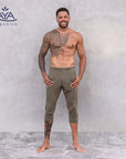 Jaya Ali 3/4 Herren Yoga Hose Tencel - olive