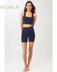 Mandala Biker Shorts Baumwolle GOTS - night sky
