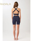 Mandala Biker Shorts Baumwolle GOTS - night sky