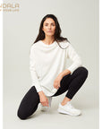 Mandala Cropped Legging - black