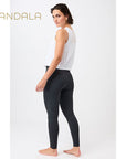 Mandala Monoprinted Tights - anthra