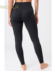 Mandala Monoprinted Tights - leo black