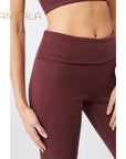 Mandala Ribbed Rolldown - ruby