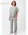 Mandala Cozy Day Pants - heather