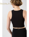 Mandala Athleisure Top - black