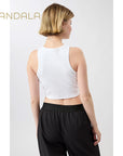 Mandala Athleisure Top - white