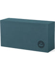yoga block asana brick dunkelblau