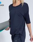 Magadi Yoga Shirt SARA - Navy