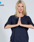 Magadi Yoga Shirt SARA - Navy