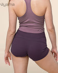 Niyama Gym Shortie Yoga Short Tights dark purple