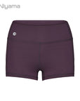 Niyama Gym Shortie Yoga Short Tights dark purple