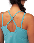 Yamadhi Yoga Spaghetti Top Bio-Baumwolle - Teal (Türkis)