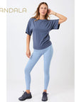 Mandala Butterfly T-Shirt - eclipse blue