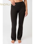Mandala Flared Sports Pants - black