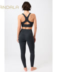 Mandala Monoprinted Tights - anthra
