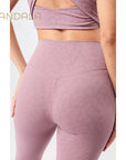Mandala Monoprinted Tights - leo mauve