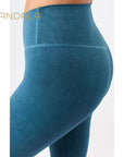 Mandala Monoprinted Tights - moonlight