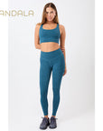 Mandala Monoprinted Tights - moonlight