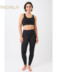 Mandala Racer Bra - black