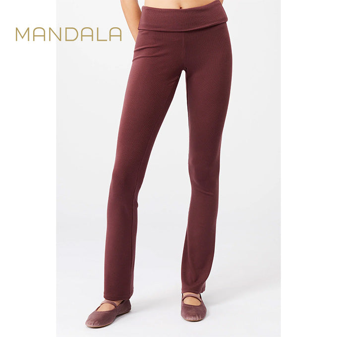 Mandala Ribbed Rolldown - ruby