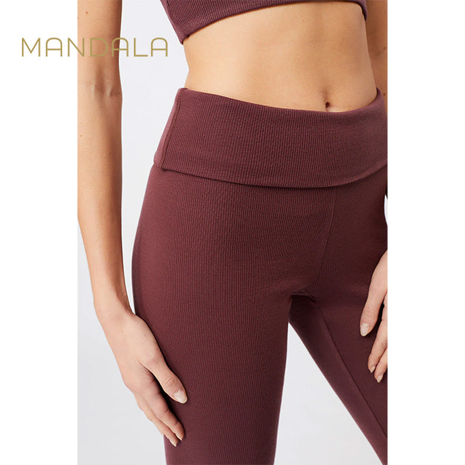Mandala Ribbed Rolldown - ruby