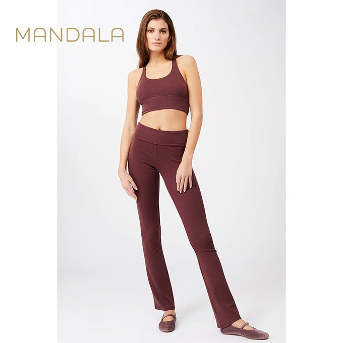 Mandala Ribbed Rolldown - ruby