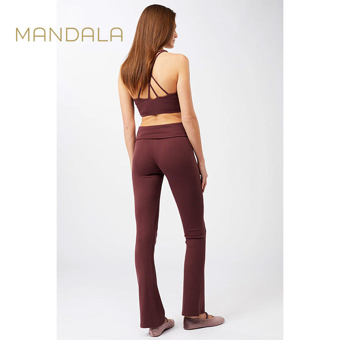 Mandala Ribbed Rolldown - ruby