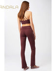 Mandala Ribbed Rolldown - ruby