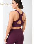 Mandala Sports Bra Printed - bordeaux print