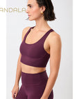 Mandala Sports Bra Printed - bordeaux print