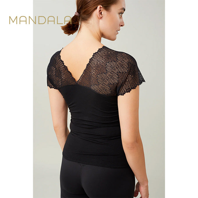 Mandala Swanlake Top - black