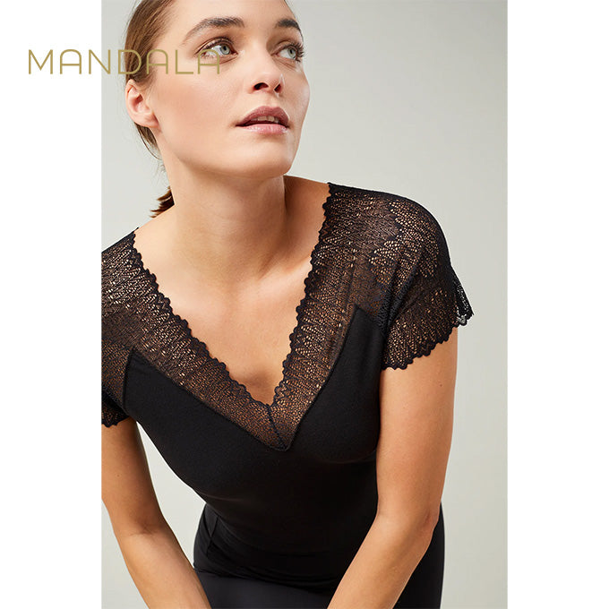 Mandala Swanlake Top - black