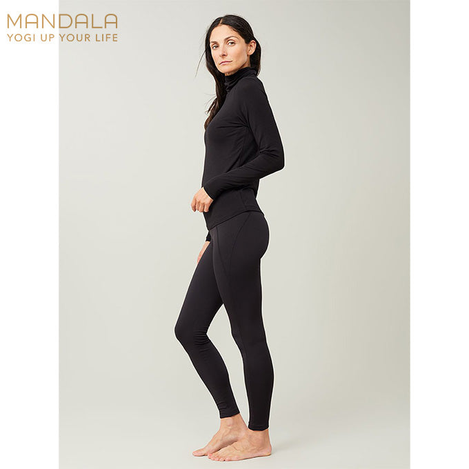 Mandala Turtle Neck Longsleeve - black