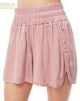 Mandala Vegan Short Pants - nude