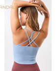 Mandala Cross Top - ozone