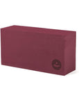 yoga block asana brick dunkelrotl