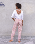 Jaya Ananda Sommer Yogahose - rose birds