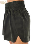 Mandala Vegan Short Pants - olive