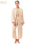Mandala Tulum Pants aus veganer Seide - raw