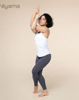 Niyama Crossed Back Tank Top - white